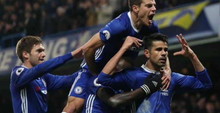 Costa snoert buitenwacht letterlijk en figuurlijk de mond bij winnend Chelsea