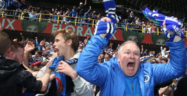 Club Brugge-supporters geloven nog in titel, record gaat eraan