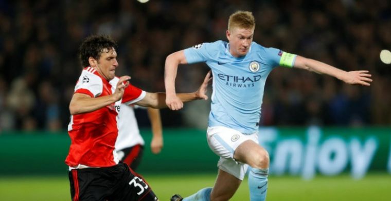 De Bruyne geniet van ruime zege: 'Voor Feyenoord hollen achter de bal'