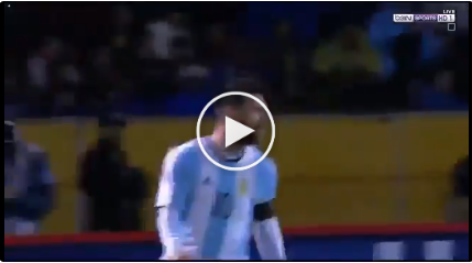 GROOTSTE ALLER TIJDEN! Messi staat op een schiet Argentinië naar het WK!