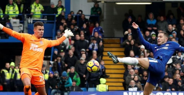Magistrale Hazard bekroont topduel met twee goals: Newcastle verslagen in Londen