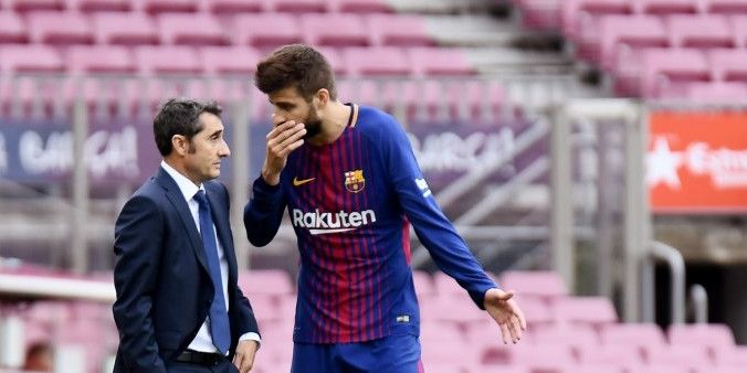 'Irritaties bij Barcelona na uitschakeling: Piqué in de clinch met Valverde'