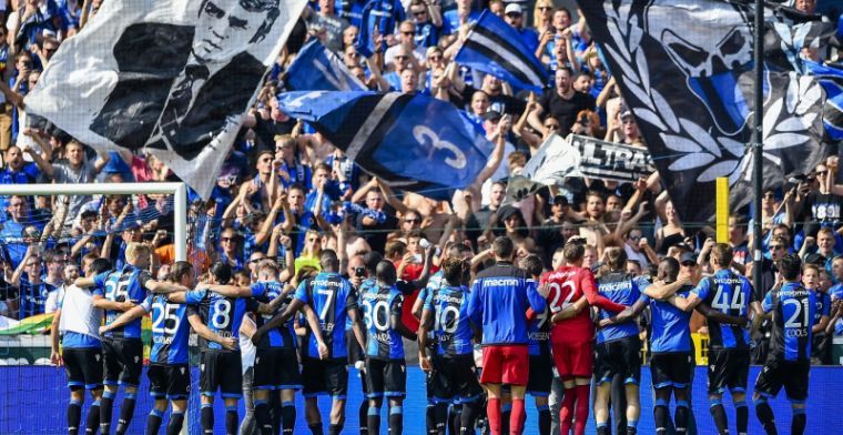 Brugse supporters gaan helemaal uit hun dak na monsterzege tegen Charleroi