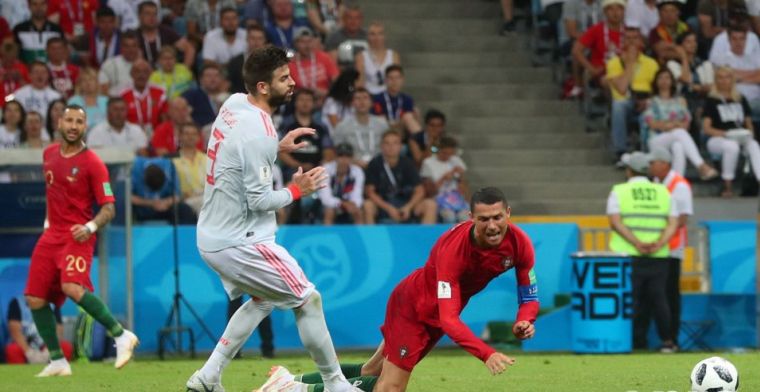 Spanje-verdediger hekelt 'duikende' Ronaldo: 'Staat hij nu eenmaal om bekend'