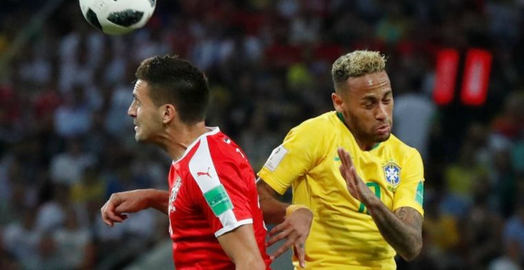 Brazilië verslaat Servië van Mitrovic en gaat met Zwitserland naar achtste finales