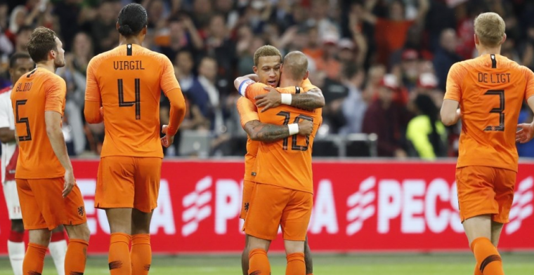 Nederland wint afscheidsmatch van Sneijder, Vormer stelt teleur