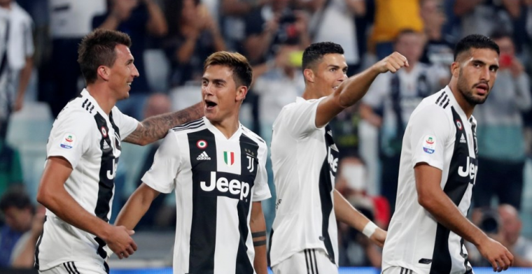Ronaldo en Mandzukic kloppen Napoli ondanks openingsgoal van Mertens