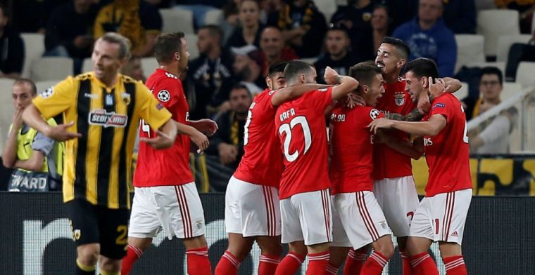 Groep E: Benfica boekt moeizame zege in Athene, Ajax blijft koploper