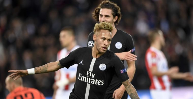 PSG leeft zich uit: Neymar maakt hattrick, heerlijke assist van Meunier