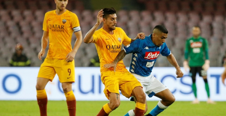Invaller Mertens bezorgt Napoli in extremis een punt in duel met AS Roma
