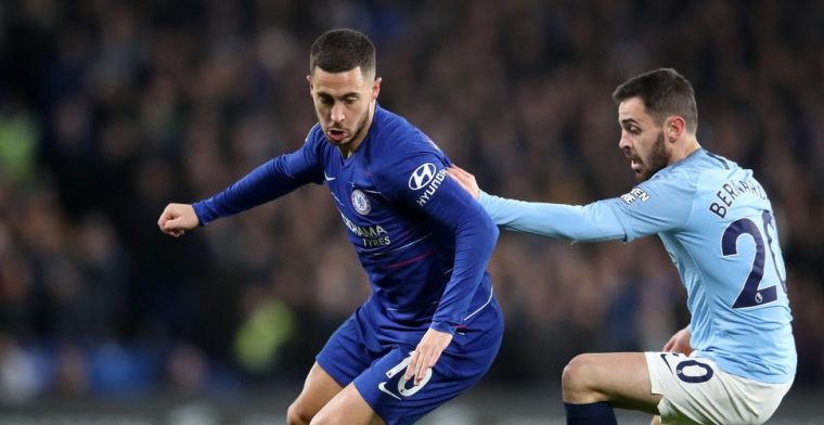 Uitblinker Hazard helpt Chelsea met twee assists aan zege tegen Man City
