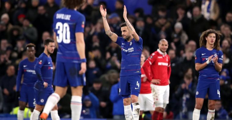 Chelsea bekert voort na emotioneel afscheid van Fabregas
