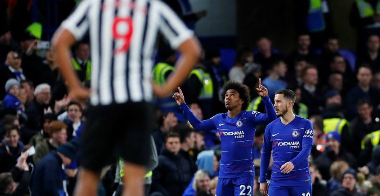 Chelsea zet Arsenal verder op achterstand na moeizame thuiszege op Newcastle