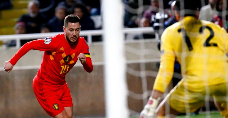 Hazard leidt Rode Duivels in honderdste interland naar zege tegen Cyprus