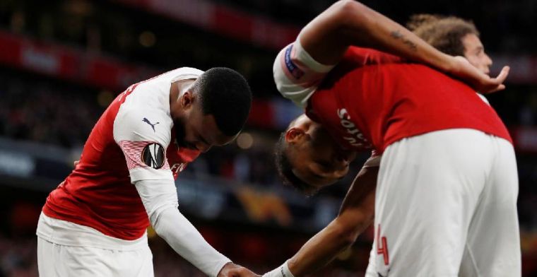 Arsenal met één been in de finale dankzij koningskoppel Aubameyang-Lacazette