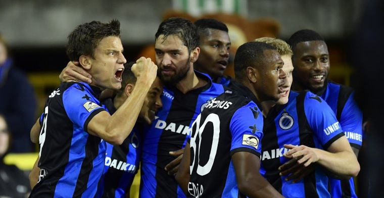 Opmerkelijk: Braziliaanse supporters spelen met logo van Club Brugge 