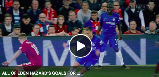 Indrukwekkend: Elk doelpunt dat Eden Hazard ooit voor Chelsea maakte