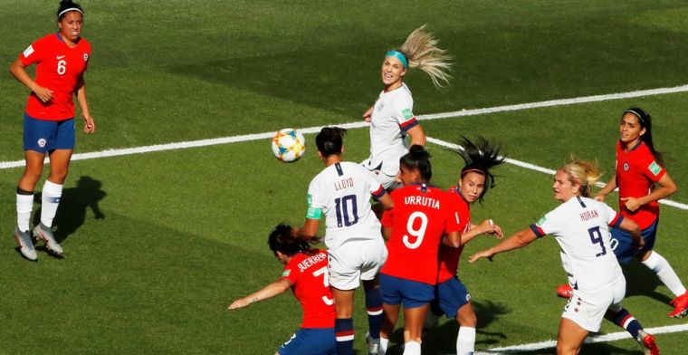 WK vrouwenvoetbal: favoriet Amerika rekent af met Chili, Zweden blijft in spoor