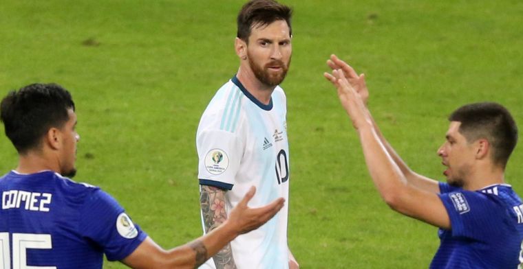 Argentinië ontsnapt aan verlies na doelpunt Messi, Colombia wint Groep B