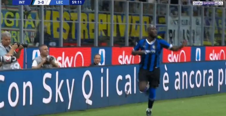 GOAL! Lukaku profiteert van foutje Lecce-doelman en scoort bij debuut