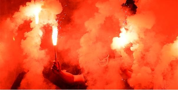 Club Brugge-fans nemen revanche op Cercle-sfeergroep: 'Jullie mogen opdoeken!'