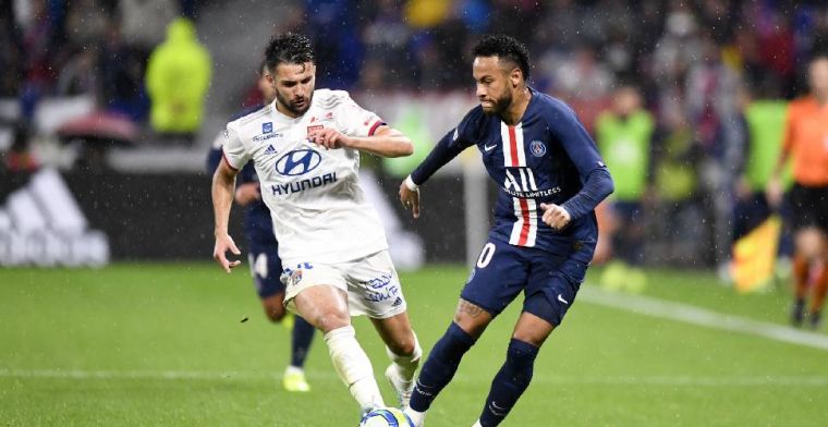 Neymar doet het weer: late goal levert PSG de zege op tegen Lyon 