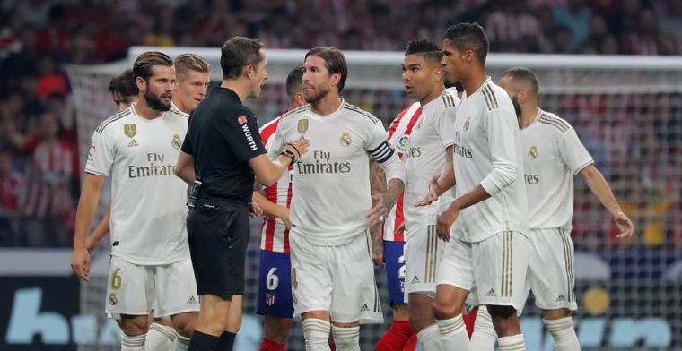 Ophef over Ramos: Real-captain scheldt arbiter uit, Simeone furieus