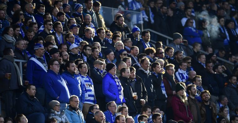 Supporters KAA Gent ergeren zich aan ref: 'We spelen tegen twaalf'