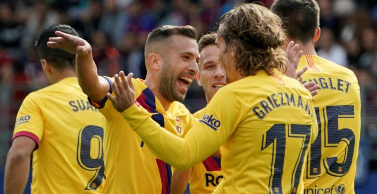 Messi, Griezmann en De Jong leiden Barcelona naar eerste plek in Spanje
