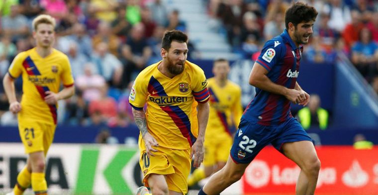 Zeven doldwaze minuten van Levante doen mijlpaal van linkspoot Messi ondersneeuwen