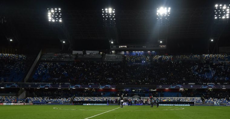 Flinke schade aan Stadio San Paolo: wedstrijd Napoli-Parma met halfuur uitgesteld