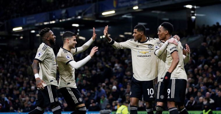 Martial en Rashford leiden Manchester United naar zege en vijfde plaats