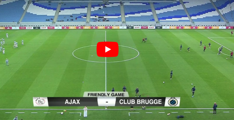 LIVE: Club Brugge geeft in Qatar Ajax partij, volg de match hier