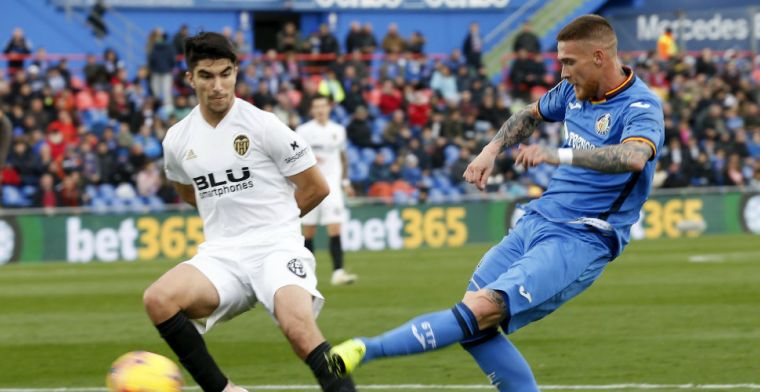 Getafe walst over Valencia heen: Molina grote man met twee goals