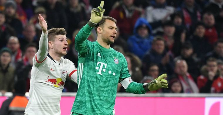 Werner verzuimt Bayern tik uit te delen: grote Bundesliga-slag eindigt onbeslist