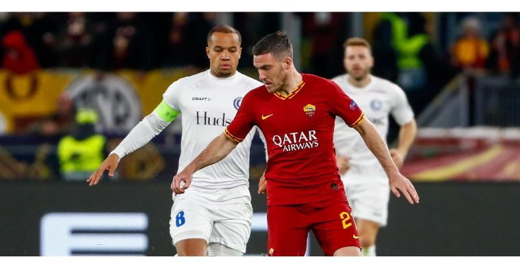 KAA Gent speelt een match van net niet tegen AS Roma