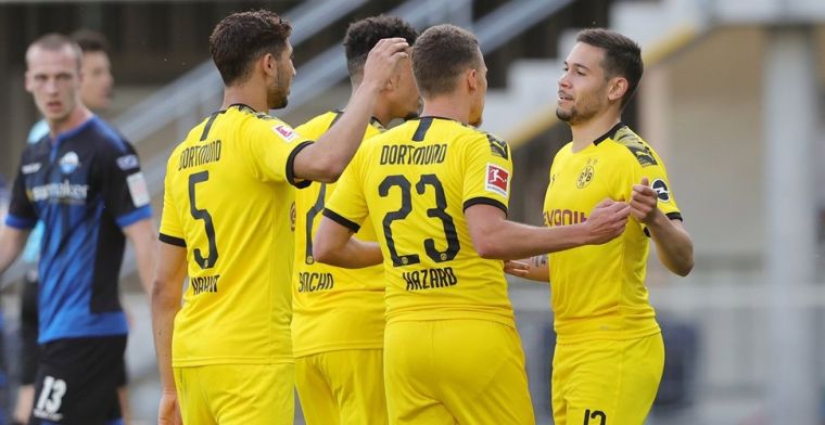 Dortmund heeft Haaland niet nodig: zes doelpunten in één helft