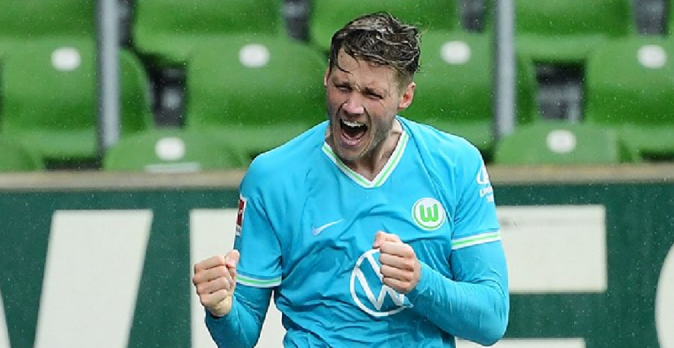 Weghorst kopt Casteels en Wolfsburg naar de overwinning tegen Werder Bremen
