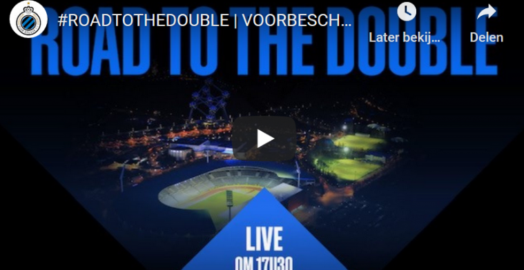 LIVE: Club Brugge houdt voorbeschouwing op mogelijk historische finale met Antwerp