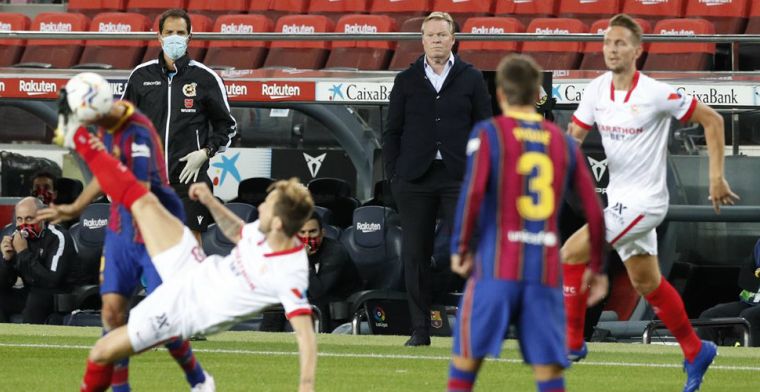 FC Barcelona blijft steken op gelijkspel tegen Sevilla, Koeman: Ik ben tevreden
