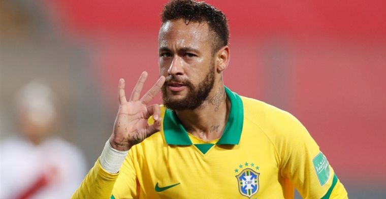 Neymar achterhaalt Ronaldo op topscorerslijst Brazilië met hattrick tegen Peru