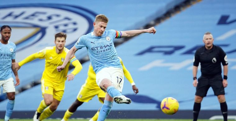 Manchester City dankt De Bruyne voor overwinning tegen Fulham