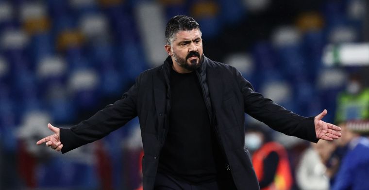 Napoli-coach Gattuso gaat door het lint na vraag over zijn positie bij de club