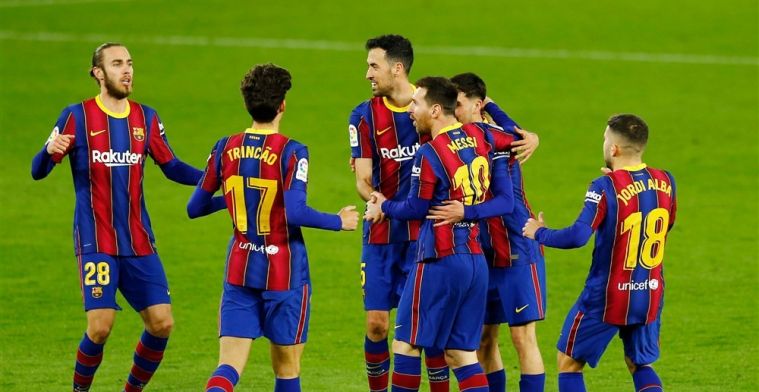 Opluchting voor Barça: invallers Messi en Trincão helpen Catalanen over dode punt