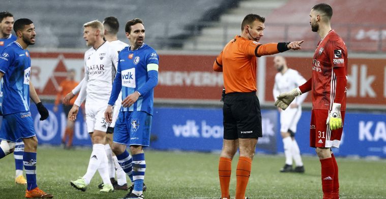 KAA Gent spaart wedstrijdleiding na duel tegen Eupen niet: 'Vergissingen'