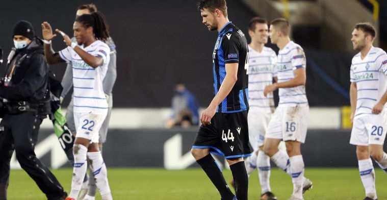 Mechele na nederlaag Club Brugge: “We werden weggedrukt door Kiev”
