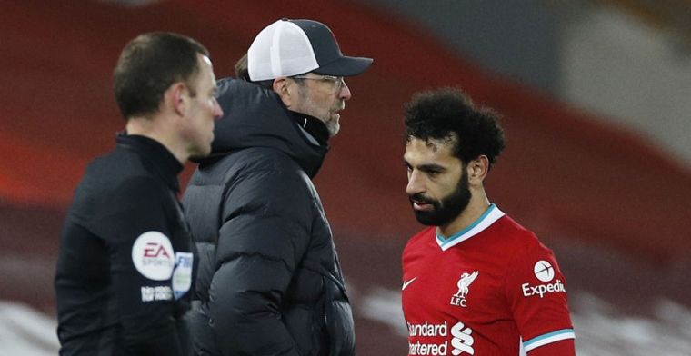 'Klopp ging tekeer tegen Salah voor wissel, Liverpool-aanvaller is boos'