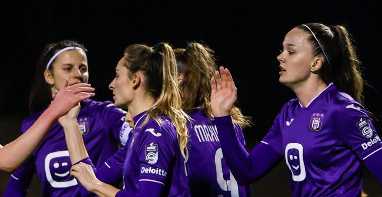 Dames van Anderlecht razen door de competitie, ditmaal Club Brugge afgedroogd