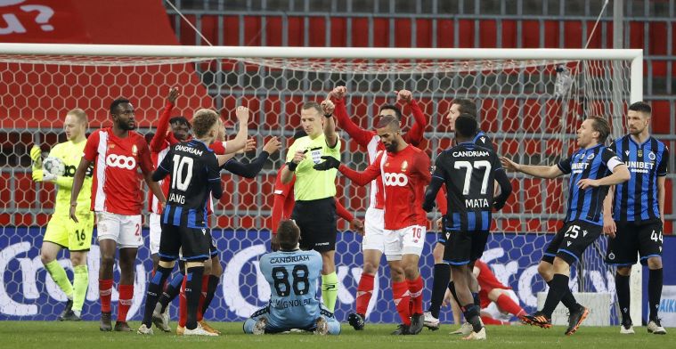 Standard-Club Brugge laat sporen na: materiaalman heeft blauw oog