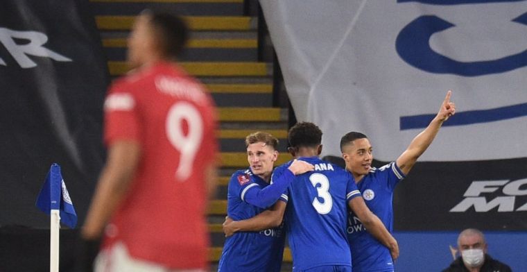 Tielemans en Leicester kegelen United uit de FA-Cup en stoten door naar Wembley